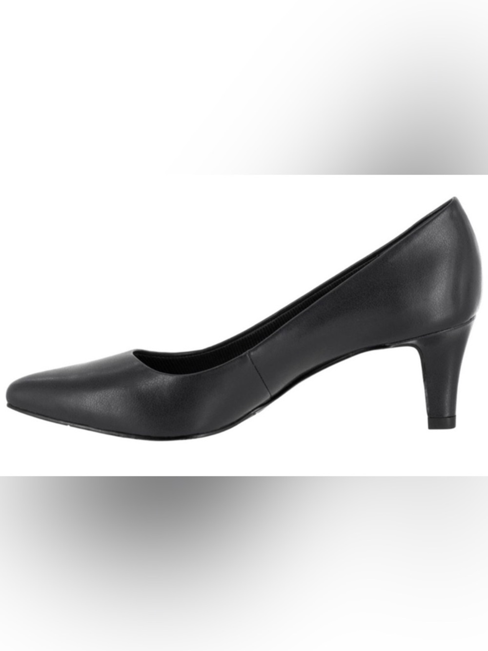 NIB [Easy Street] Pointe Pointed Toe Stiletto Wide Heel Pumps Black Women’s 8.5 - Picture 2 of 12